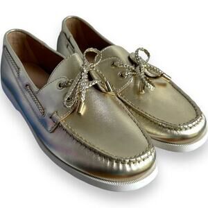 Jack Rogers Women’s Platinum Ocean Boat Shoe Loafer Top-Sider Size 8 NEW IN BOX